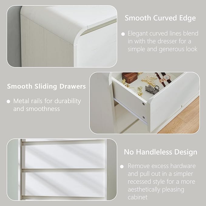 Aitjunz Modern 6 Drawers Dresser - Image 5