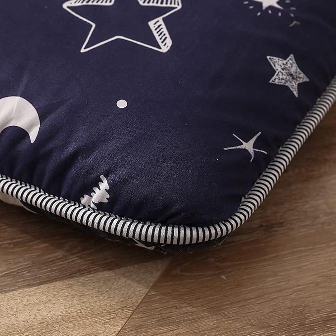 MAXYOYO Navy Star Futon Mattress Japanese Floor Mattress Tatami Floor Mat - Image 8