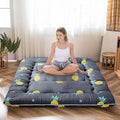 MAXYOYO Grey Pineapple Japanese Floor Futon Mattress, Tatami Floor Mat Portable by MAXYOYO