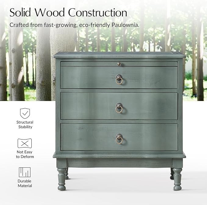 HULALA HOME Solid Wood End Table - Image 5