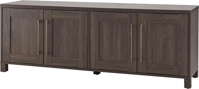 Henn&Hart Rectangular TV Stand for TV's up to 80" in Alder Brown, TV Stands for - Image 4