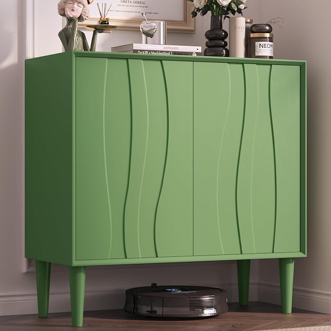 Easyego 31.5″ Mid Century Modern Sideboard Buffet Cabinet, Dining Room by Easyego