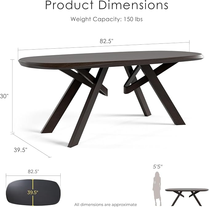 Furniture of America Nazaen VI 82.5" Mid-Century Modern Solid Wood Live Edge - Image 3