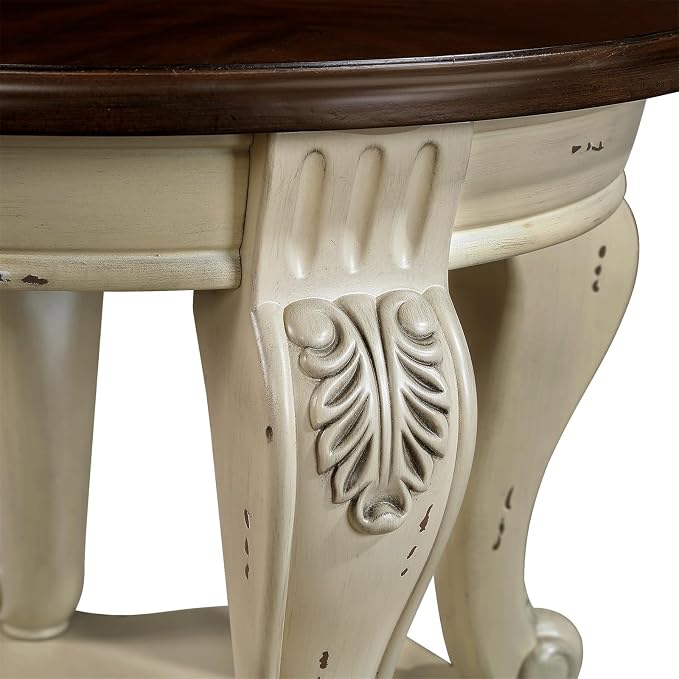 LKTART Round End Table, Victorian Vintage End Tables - Image 9