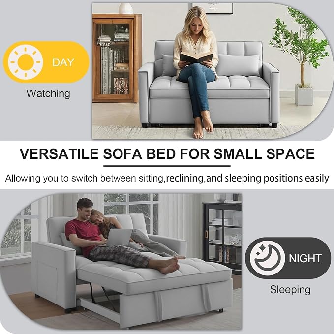 Convertible Sofa Bed, Pull Out Couch - Image 8