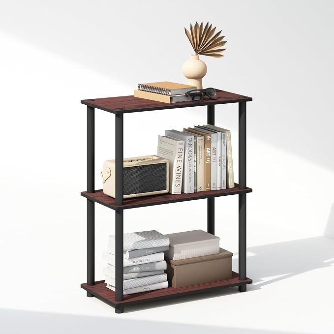 Furinno Turn-N-Tube Book Shelf, 3-Tier Bookshelf, Bookcase - Image 4