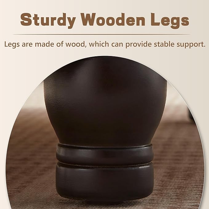30-Inch Round Storage Ottoman, Modern Ottoman Coffee Table - Image 5