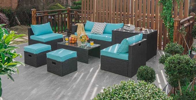 Tangkula 8 Pieces Patio Furniture Set - Image 9