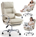 LEAGOO Office Chair with Foot Rest, Ergonomic Executive Office Chair with Arms by LEAGOO
