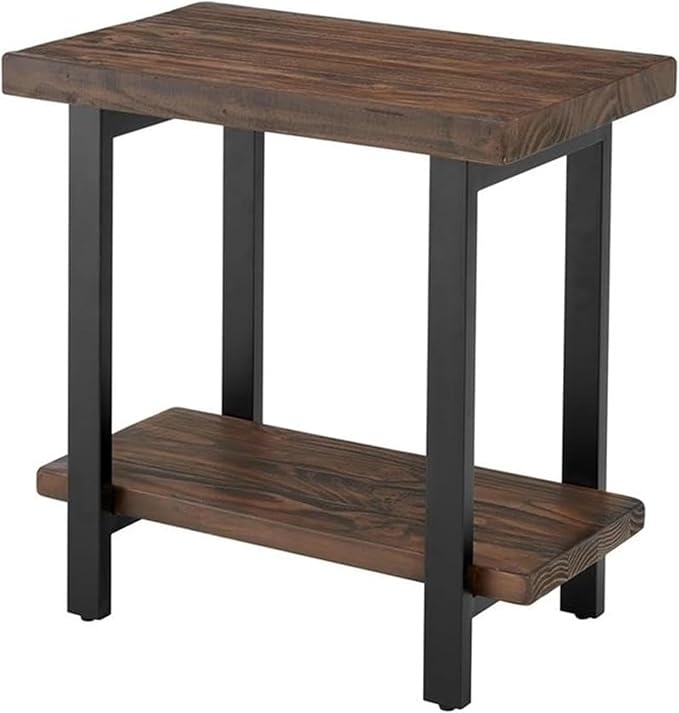 Alaterre Furniture Pomona Living Room 2-Tier Solid Wood End Table - Image 10