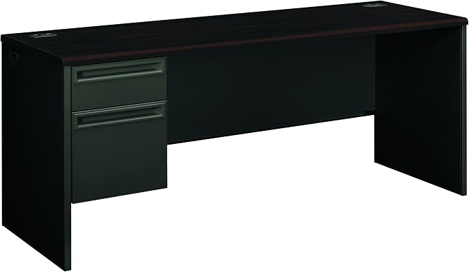 HON 38855LNS 38000 72 by 24 by 29-1/2-Inch Left Pedestal Credenza, Charcoal by HON