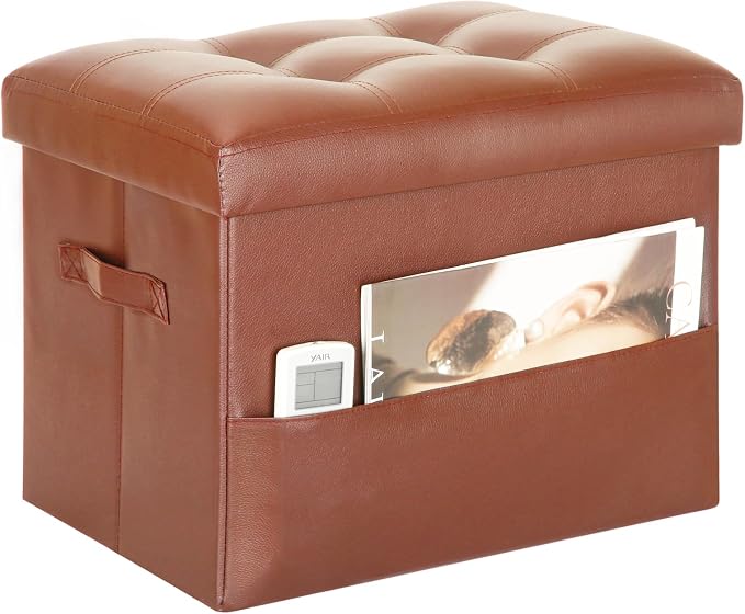 BelugaHelper Storage Ottoman Foot Rest Stool. Folding Ottoman by YourHomeDeservesBetter