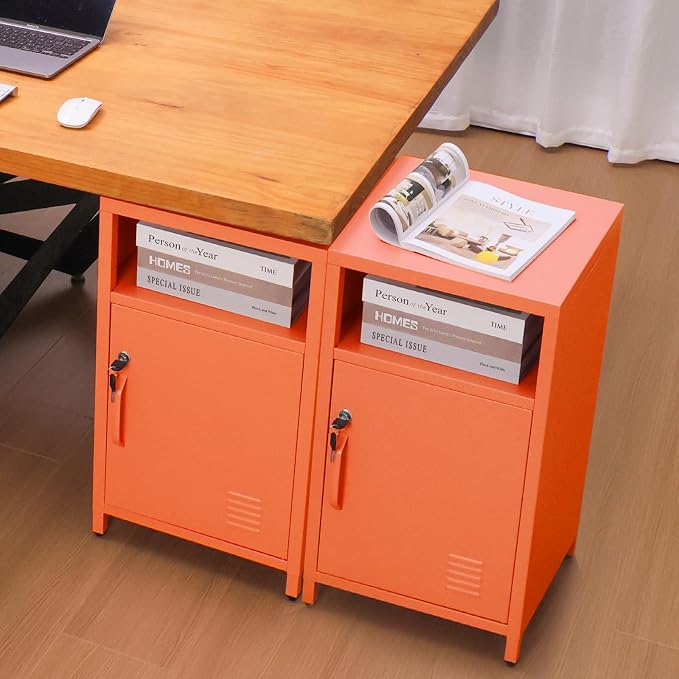 ALBAD Compact Metal Nightstand - Image 6
