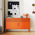 GDNVBRDS Metal Storage Cabinet, 2-Door Short Locker Cabinets by Unknown