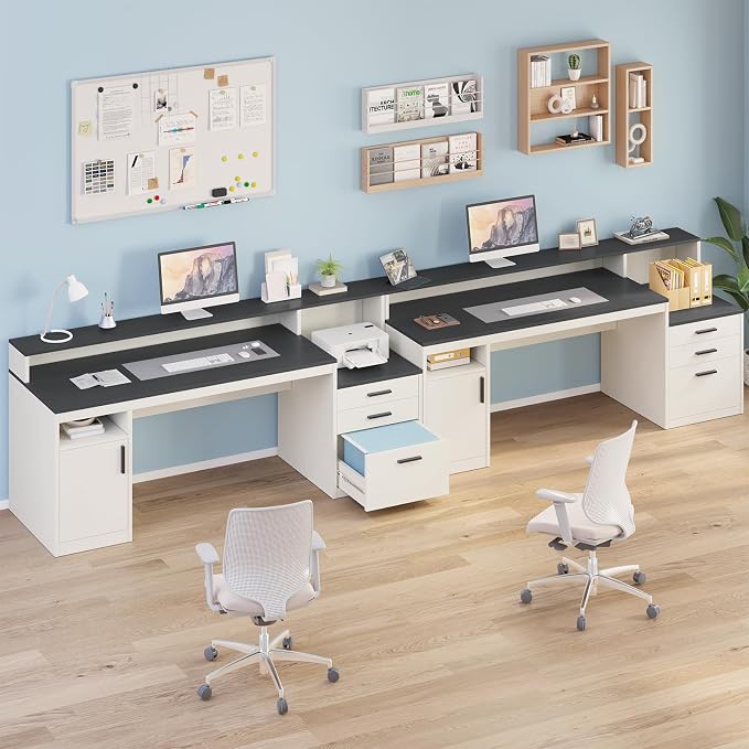 YOMILUVE 65 Inch Computer Desk - Image 9