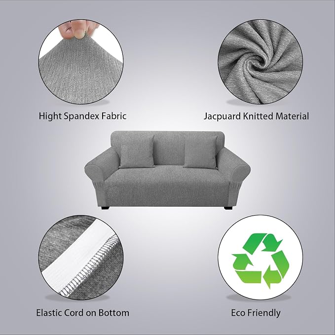 Loveseat Slipcover with 2 Pillow Cover - Image 2