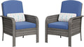 GAOMON 2-Piece Outdoor Patio Furniture Set, Rattan Lounge Chairs by GAOMON