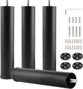 Bed Support Legs Replacement Black 8 Inch Metal Cylinder Legs by Unknown
