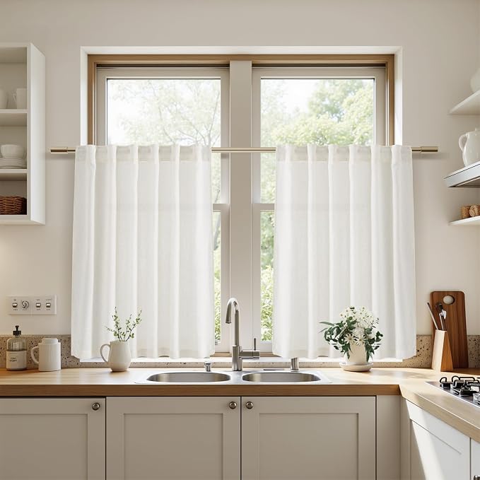 Nanspring 24 Inch Linen Curtains - Image 8
