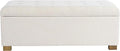 Homepop Home Decor | Upholstered Large Tufted Ottoman Storage Bench | Ottoman by HomePop