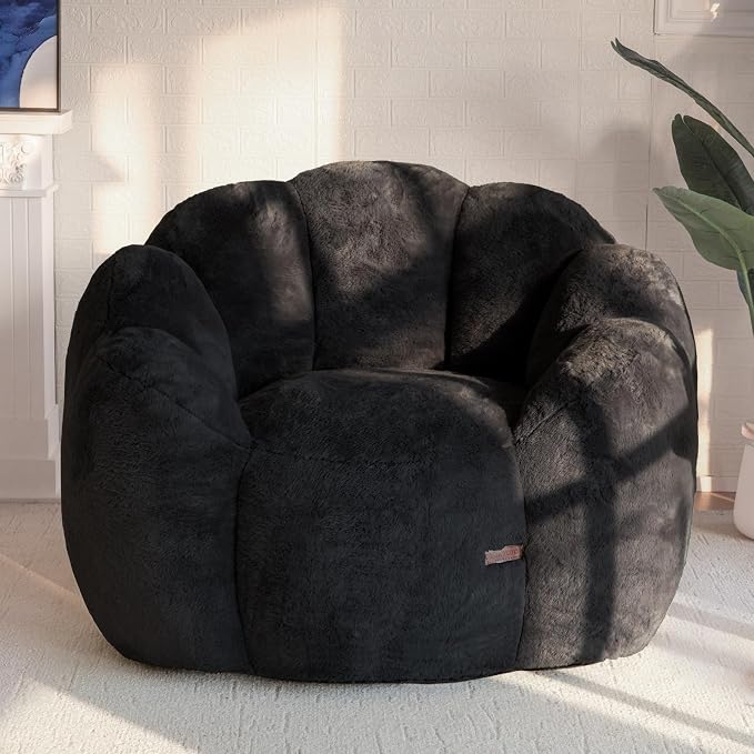 MAXYOYO Bean Bag Chair for Adults, Floral Shaped Bean Bag Sofa, Ultra Soft Faux by MAXYOYO