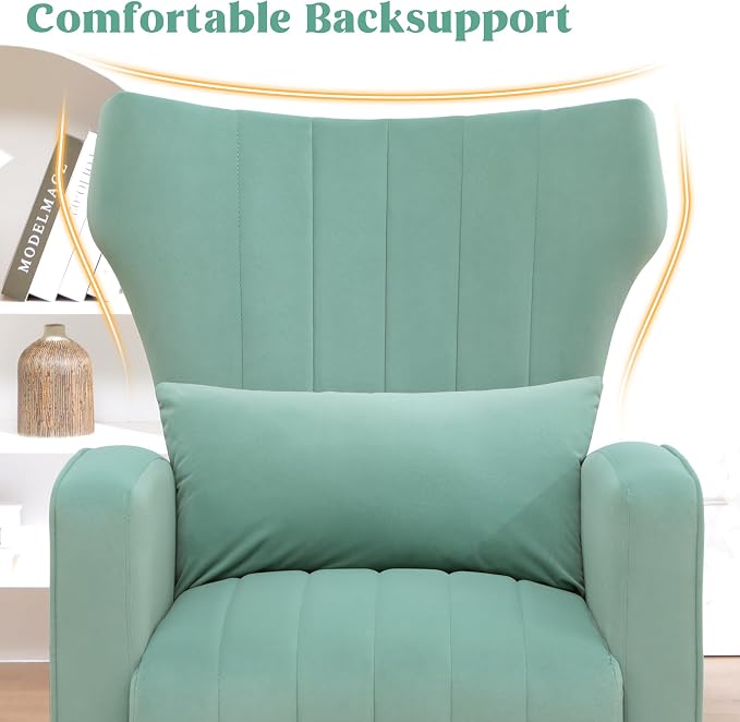 Modern Accent Chair Upholstered Living Room Chair, High Back Arm Chair - Image 4