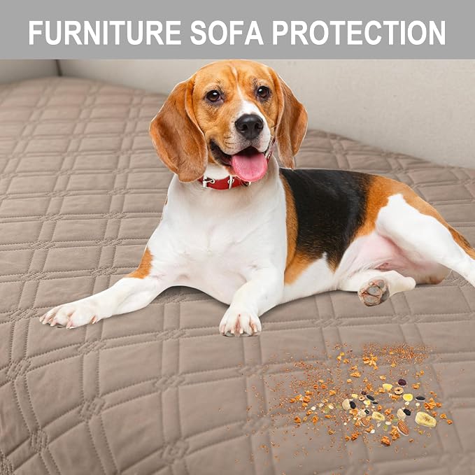 Genina L Shape Couch Cover, Sectional Couch Chaise Covers, Waterproof Washable - Image 5