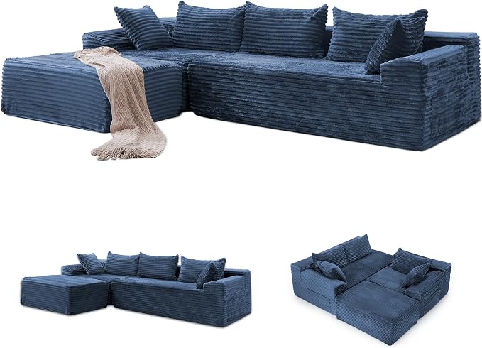 Korser 110" L-Shaped Modular Sectional Sofa - Image 8