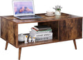 ZenStyle Mid Century Modern Coffee Table, Wooden Retro Coffee Table by ZenStyle