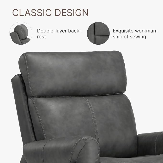 KISLOT Leather Recliner Chair Set of 2, Wall Hugger RV Recliners - Image 7