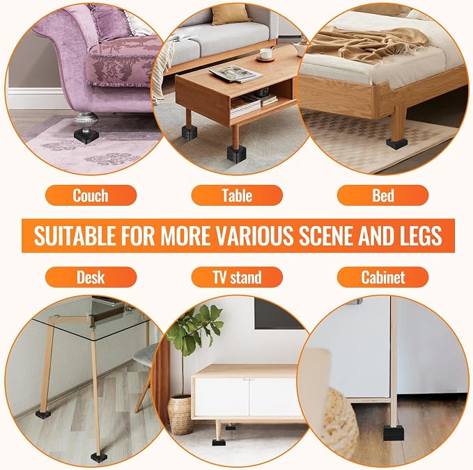 shouwuhho Furniture Risers, 16 Pack Bed Risers - Image 6