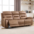 ANJ Power Oversized Reclining Sofa Couch, Breathable Faux Leather 3-Seater by ANJ