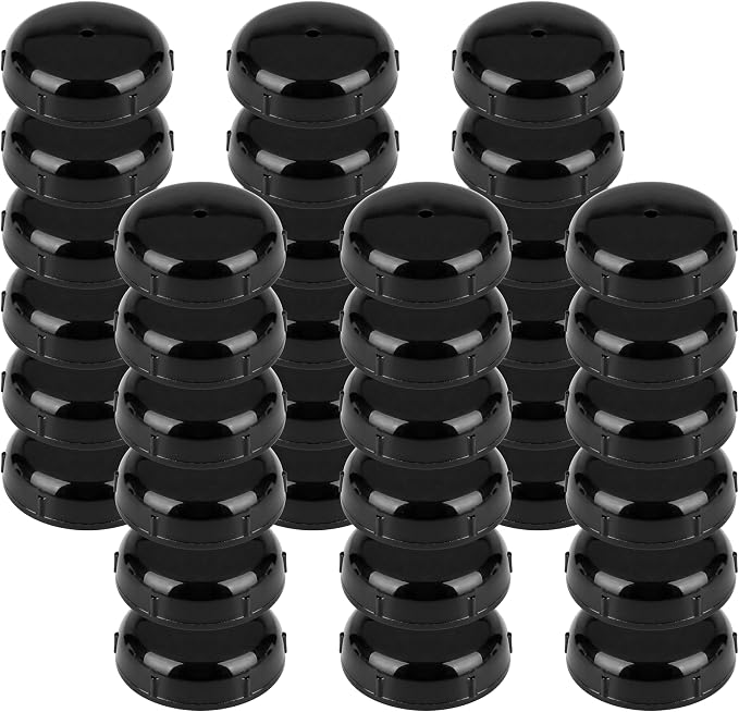 36-Pack Wrought Iron Patio Furniture Feet Caps 1-1/2 inch Round Plastic Outdoor by PETOX