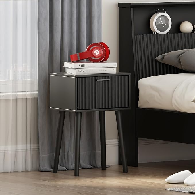 LAATOOREE Nightstands Set of 2, Small Side Table, Bedside Table - Image 5