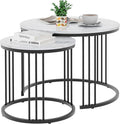 Garden 4 you Coffee Table Faux Marble Nesting Table by Garden4you
