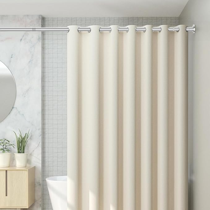CorkLatta Chrome Shower Curtain Rod 31 to 92 Inch, 1 Inch Diameter Adjustable - Image 7