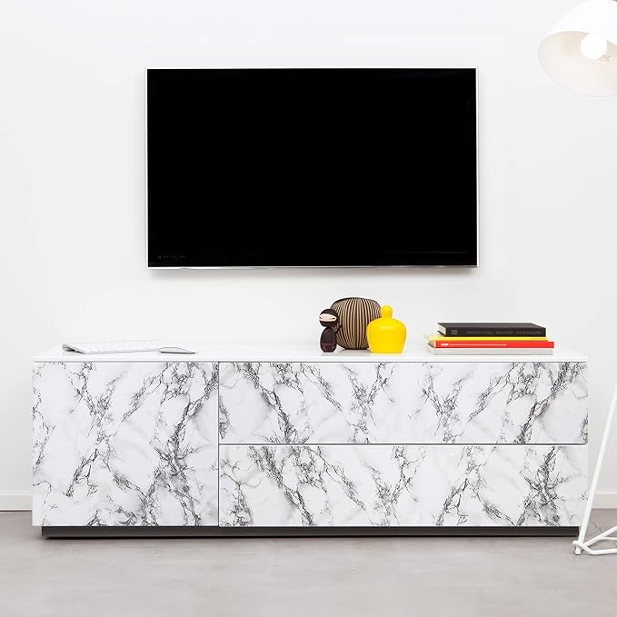 Livelynine 15.8x197 Marble Wallpaper Peel and Stick Countertops Waterproof - Image 3