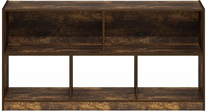 Furinno DALY Book Shelf, 5-Cube Bookshelf, Horizontal Cube Storage Organizer - Image 6