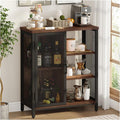 BON AUGURE Coffee Bar Cabinet for Home Liquor, Industrial Coffee Station for by BONAUGURE