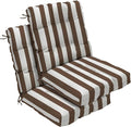 Outdoor Chair Cushions Set of 2, High Back Soft Seat Pad, Indoor Outside Use by zanwuhwyd