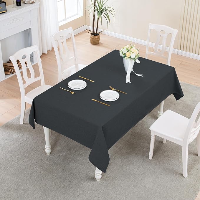 BALCONY & FALCON Rectangle Tablecloth Washable Wrinkle Resistant and Water - Image 5