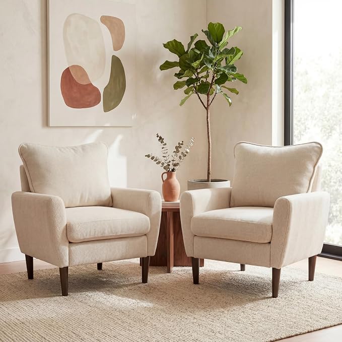 OLIXIS Comfy Accent Chair for Living Room Bedroom and Waiting Room, Upholstered - Image 6