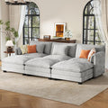 ELUCHANG Oversized 113" Modular Sectional Sofa, Comfy Deep Seat Cloud Couch by ELUCHANG