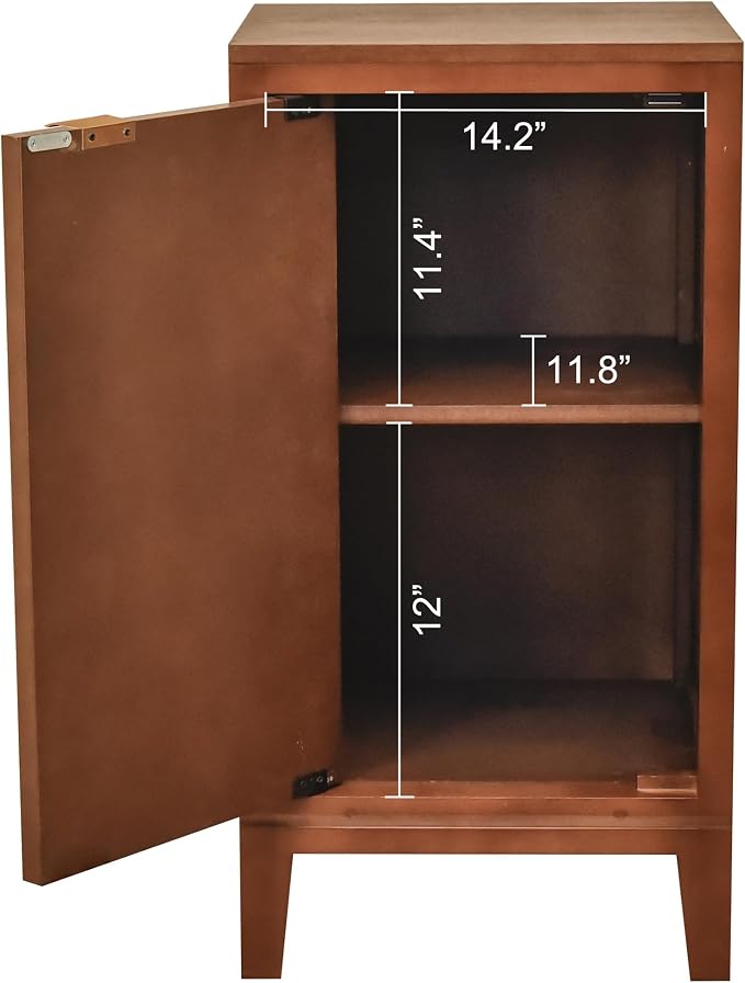 eHemco Tropical Monstera Door Accent End Table, Modern Retro Style, 16.5 x 14 x - Image 5