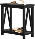 ChooChoo Farmhouse End Table, Narrow Side Table, Slim End Table by ChooChoo