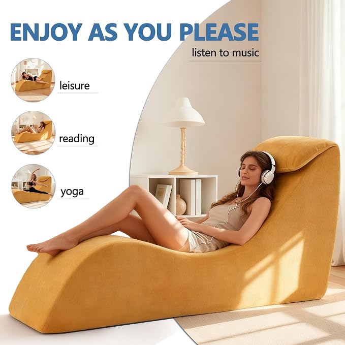 Yoga Chair Lounge for Adult, Yoga Lounge Chair，Ergonomic Chaise Lounge Chair - Image 6
