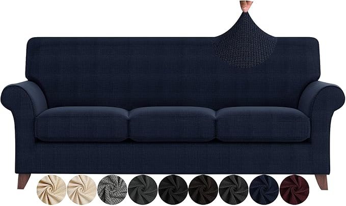 ZNSAYOTX 4 Piece Sofa Covers for Living Room Anti Slip Stretch Couch Covers for by ZNSAYOTX