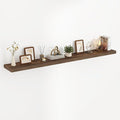 Acovy 72 Inch Floating Shelves, 3D Textured Wood Grain, Wooden Shelves by Acovy