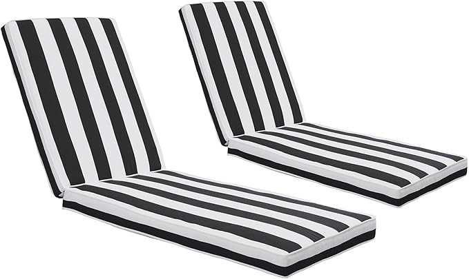 Only choice Chaise Lounge Cushions Outdoor, Fade & Water Resistant Patio Lounge by ONLYCHOICE