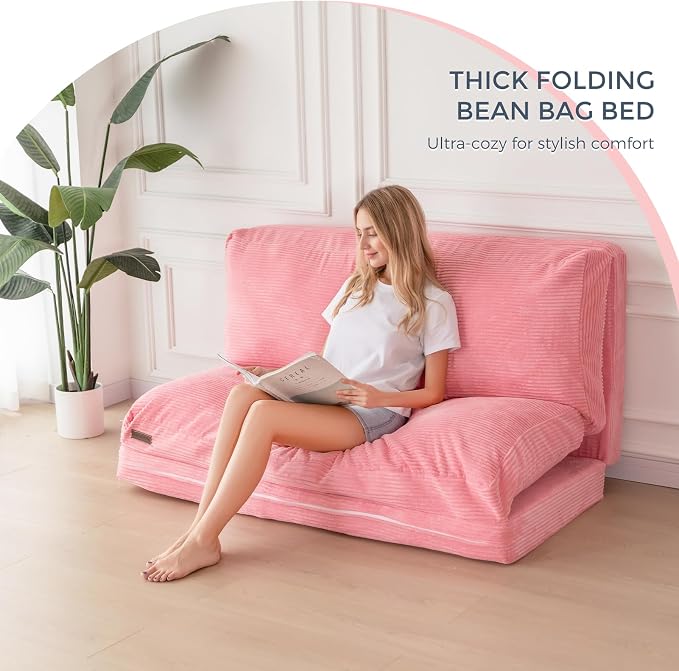 MAXYOYO Folding Sofa Bed, Extra Thick and Long Floor Sofa Convertible Sleeper - Image 8